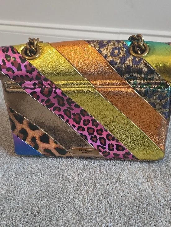 Kurt Geiger Colorful Patchwork Chain Crossbody - Picture 2 of 5